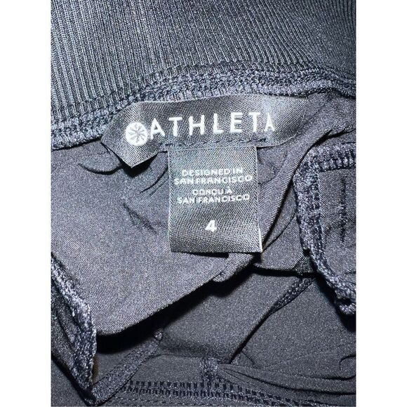 Athleta Women's Black Pull On Stretch Fabric Brooklyn Ankle Pant Size 4 NWT - Picture 4 of 6